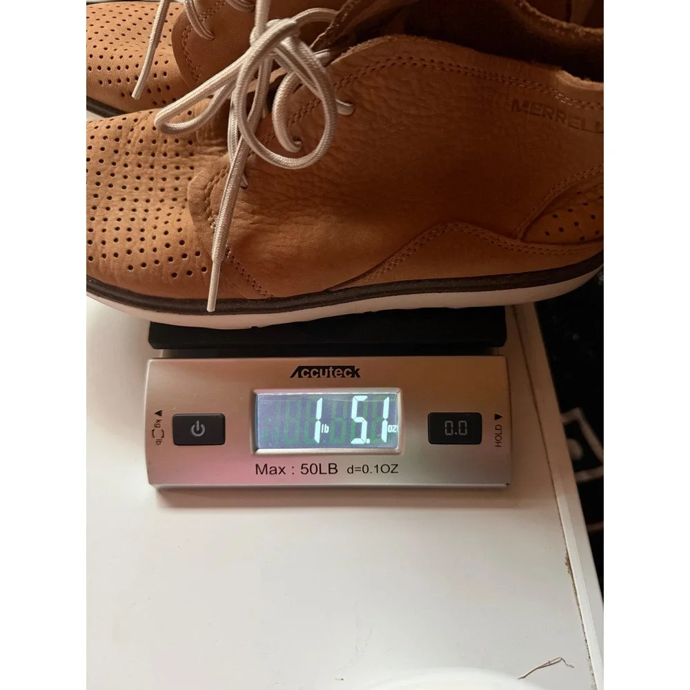 Merrell Freewheel Mesh Chukka Tan Leather Casual Boots J03680 Mens 7 Womens 8.5